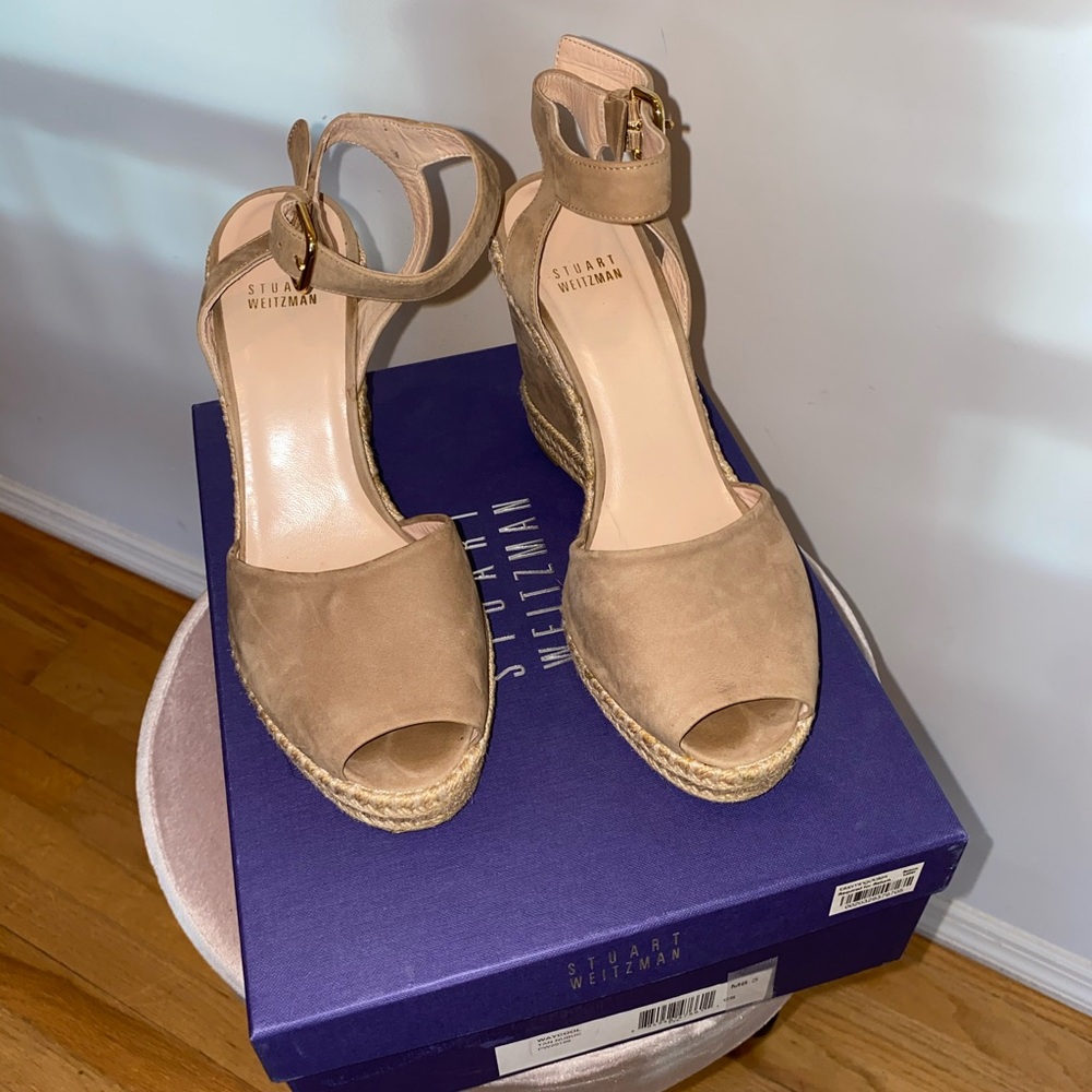 Stuart Weitzman suede wedge